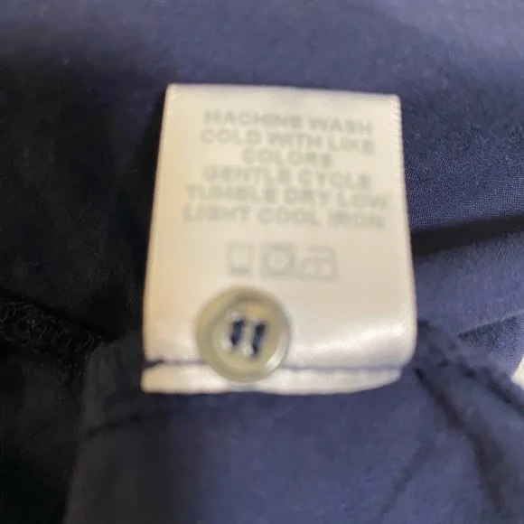 XIRENA cotton channing shirt in navy short sleeve XL - Picture 10 of 12